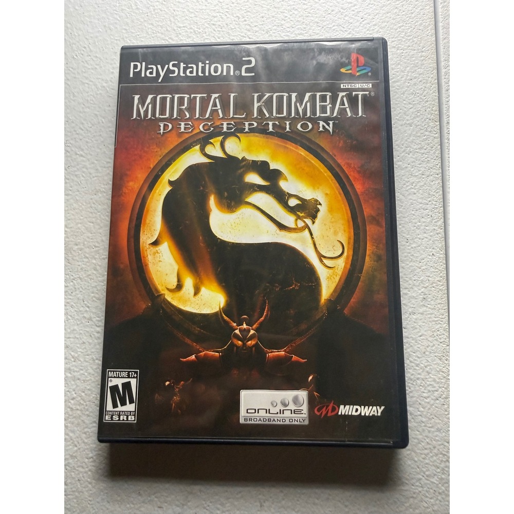 Mortal Kombat Deception Sony PlayStation 2 PS2 Game CIB Midway NTSC U/C